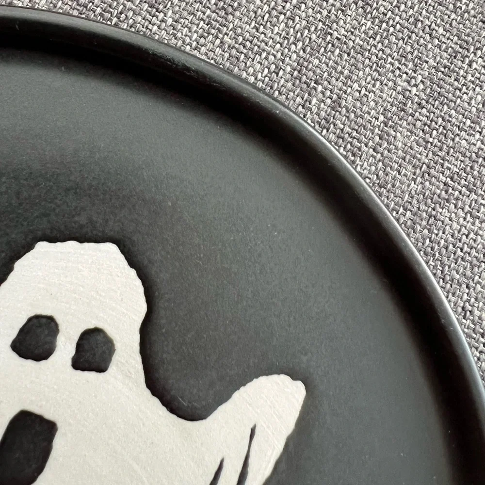 Target Threshold Halloween 2023 Small Plates Set of 4 Skull Cat Ghost Pumpkin